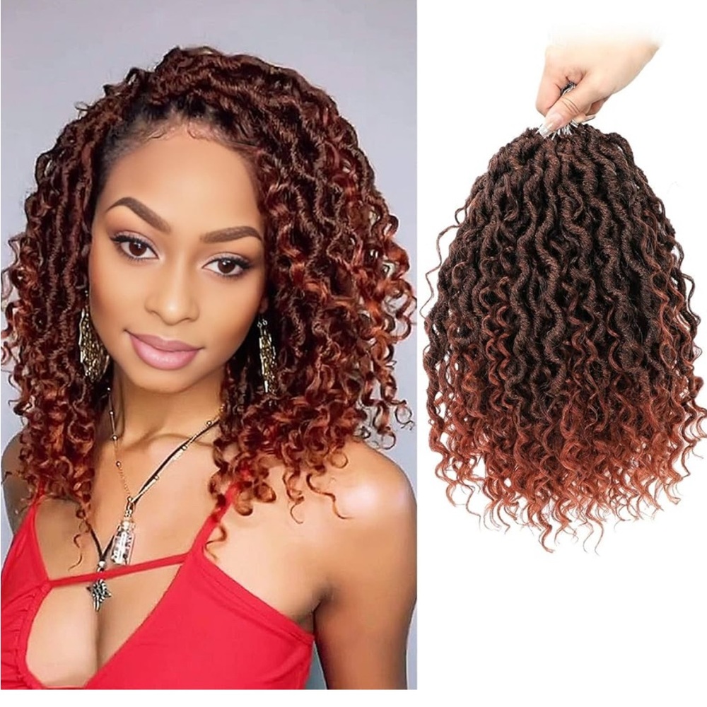 Curly Ombre Brown Hair Extensions